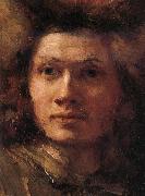 Rembrandt van rijn Details of  The polish rider oil painting artist